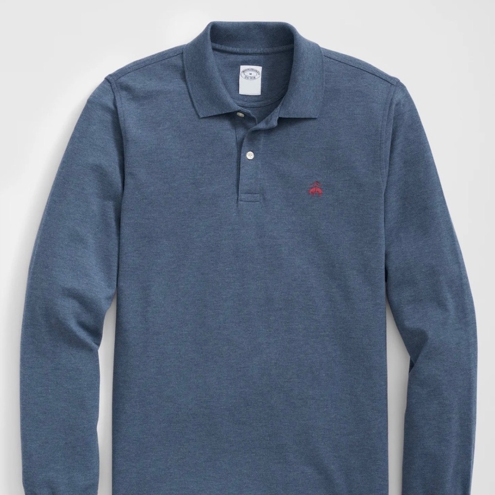 Golden Fleece® Stretch Supima® Long-Sleeve Polo Shirt - NWT 🌟